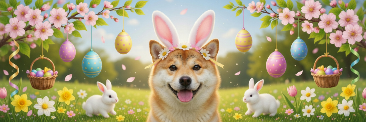 Easter Inu Banner